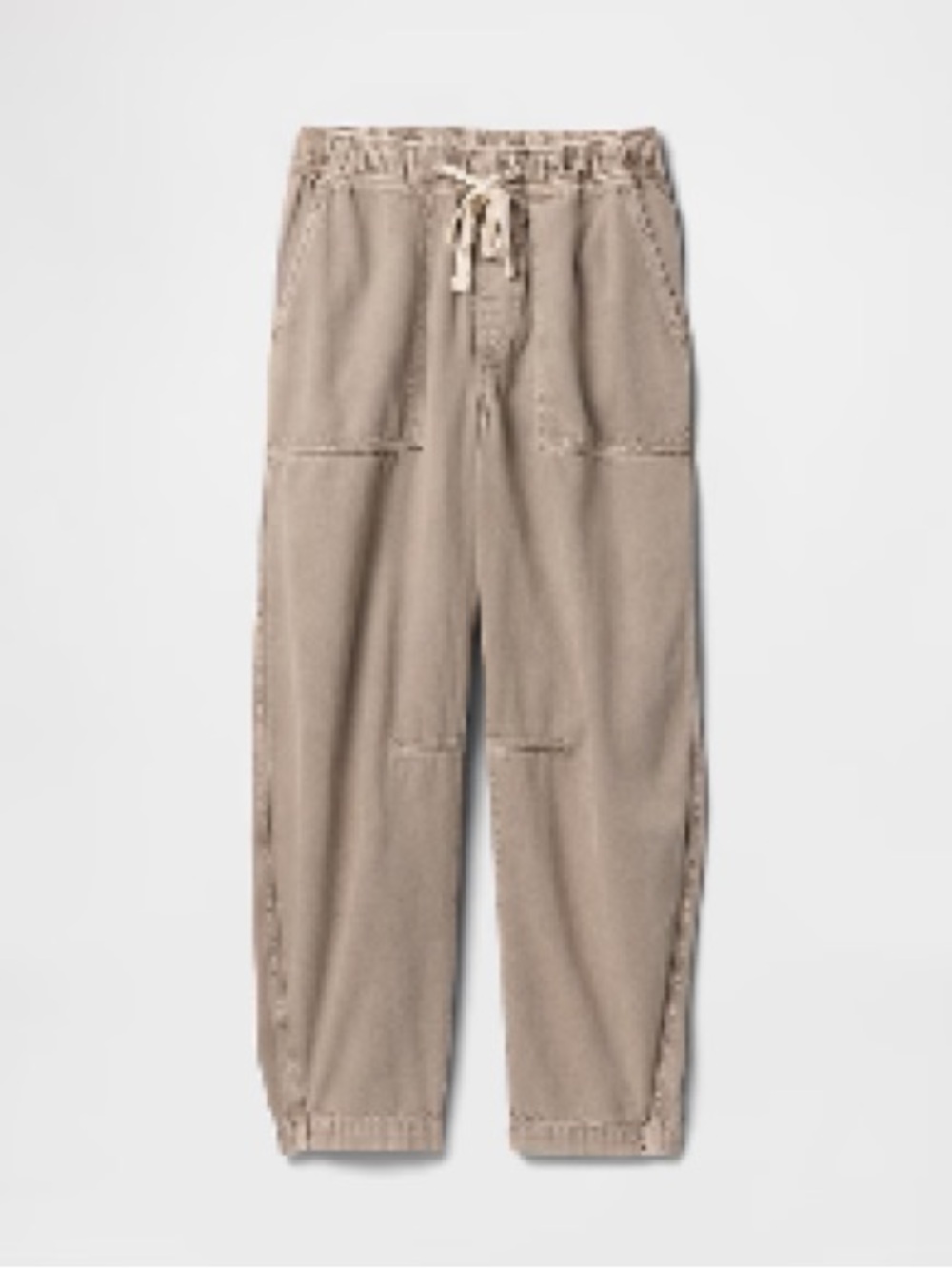GAP Mid Rise SuperSoft Pull-On Barrel Jeans